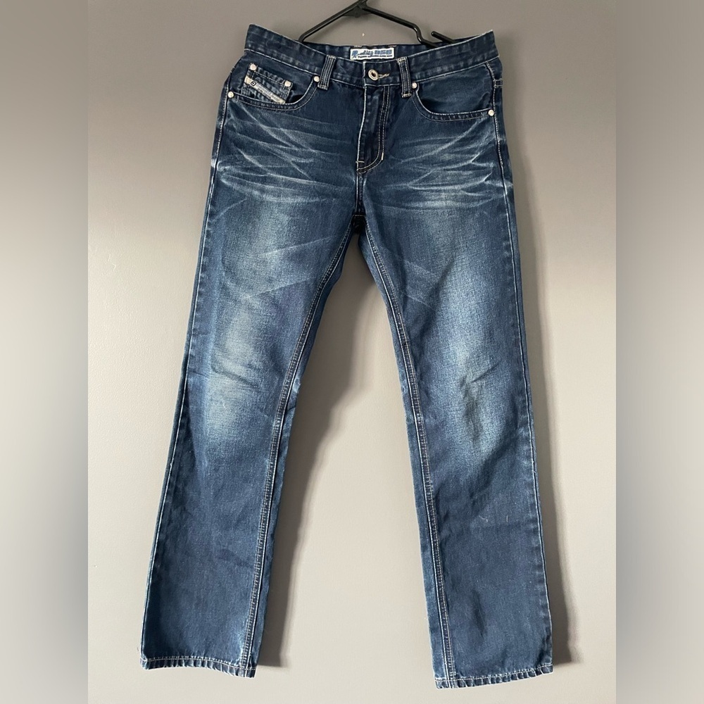 D-Skins Kids Dark Wash Straight-Leg Denim Jeans Y2K Vintage 858